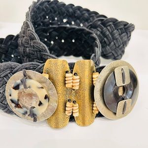 Vintage Majorie Baer SF Style Woven Belt.